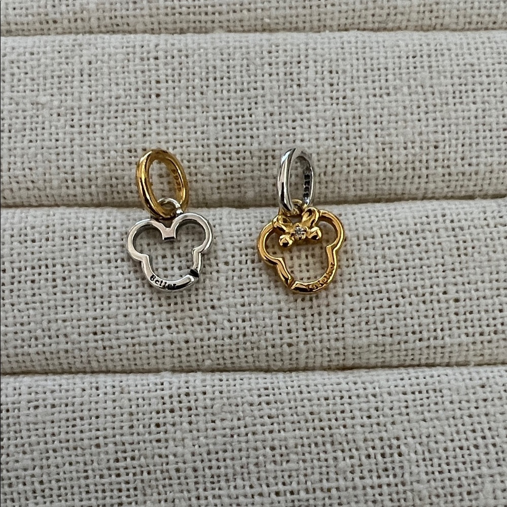 Pandora Disney Mickey Mouse & Minnie Mouse Splitable Dangle Charm